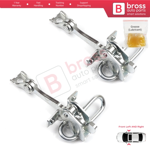 2 Pieces Front Door Hinge Stop Check Strap Limiter for Fiat Panda MK2 169 2003-2012 51779914