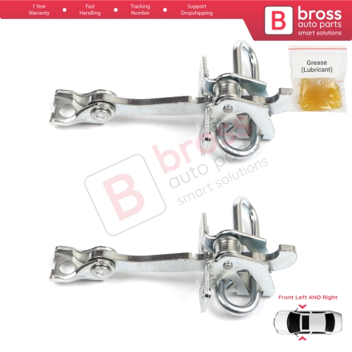 2 Pieces Front Door Hinge Stop Check Strap Limiter for Fiat Panda MK2 169 2003-2012 51779914