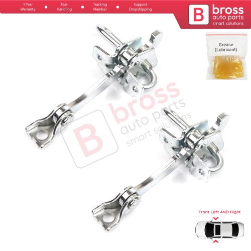 2 Pieces Front Door Hinge Stop Check Strap Limiter for Fiat Panda MK2 169 2003-2012 51779914