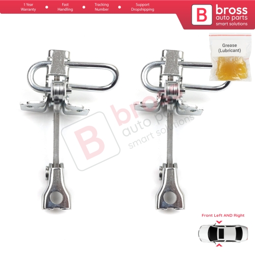 2 Pieces Front Door Hinge Stop Check Strap Limiter for Fiat Panda MK2 169 2003-2012 51779914