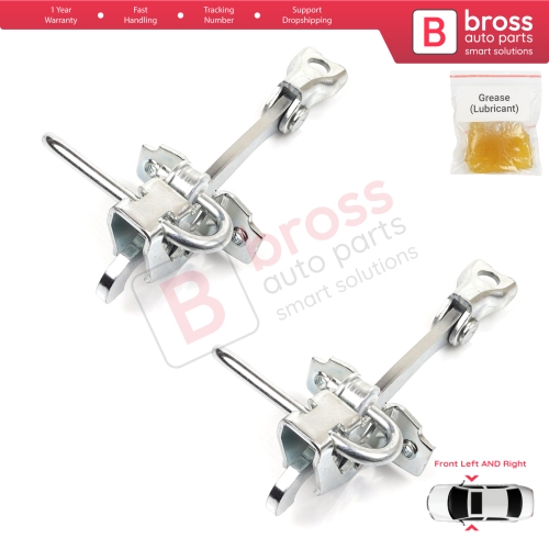2 Pieces Front Door Hinge Stop Check Strap Limiter for Fiat Panda MK2 169 2003-2012 51779914