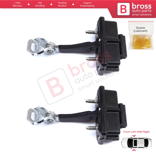 2 Pieces Front Door Hinge Stop Check Strap Limiter for Fiat Punto Evo Grande Punto 199 51961550