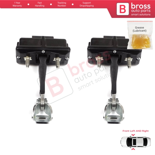 2 Pieces Front Door Hinge Stop Check Strap Limiter for Fiat Punto Evo Grande Punto 199 51961550