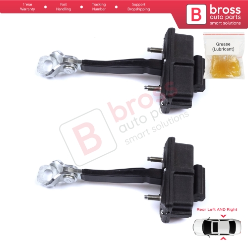2 Pieces Rear Door Hinge Stop Check Strap Limiter for Fiat Punto Evo Grande Punto 199 51961552