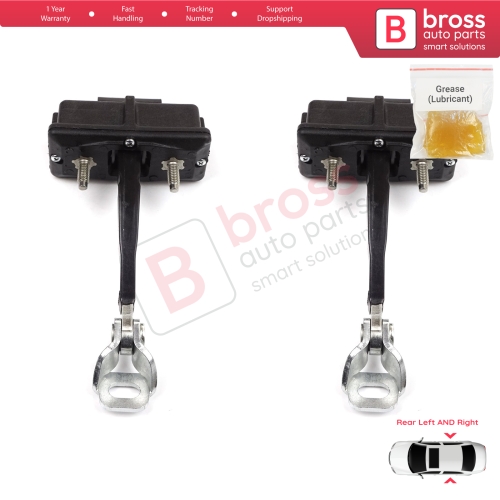 2 Pieces Rear Door Hinge Stop Check Strap Limiter for Fiat Punto Evo Grande Punto 199 51961552