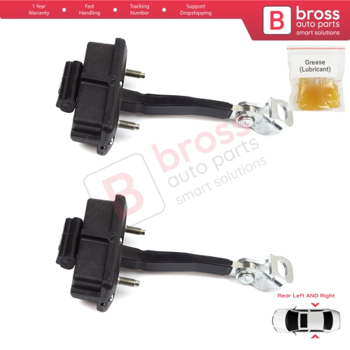 2 Pieces Rear Door Hinge Stop Check Strap Limiter for Fiat Punto Evo Grande Punto 199 51961552