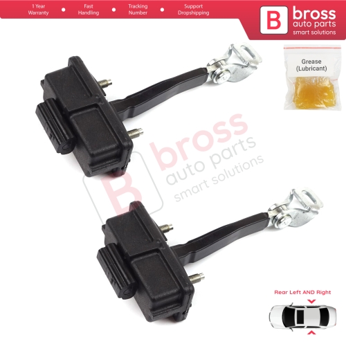 2 Pieces Rear Door Hinge Stop Check Strap Limiter for Fiat Punto Evo Grande Punto 199 51961552