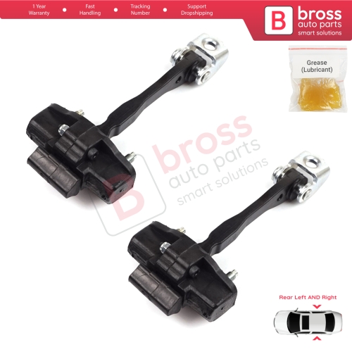 2 Pieces Rear Door Hinge Stop Check Strap Limiter for Fiat Bravo 198 Lancia Delta MK3 844 2008-2014 51805582