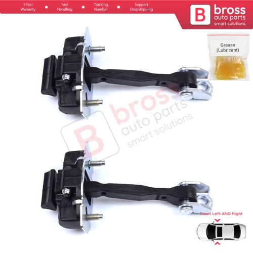 2 Pieces Front Door Hinge Stop Check Strap Limiter for Fiat 500X 334 2014-On 51939940