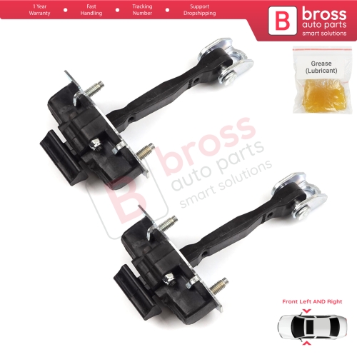 2 Pieces Front Door Hinge Stop Check Strap Limiter for Fiat 500X 334 2014-On 51939940