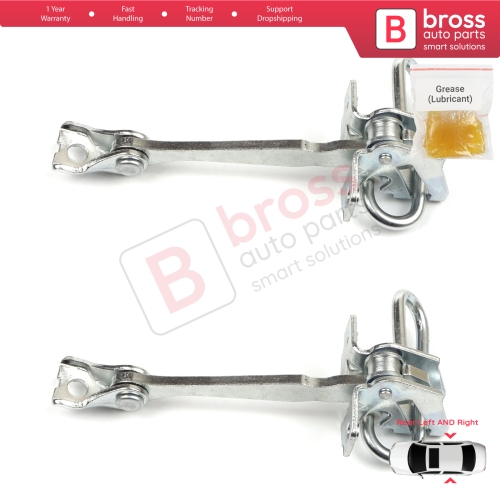 2 Pieces Rear Door Hinge Stop Check Strap Limiter for Fiat Panda MK2 169 2003-2012 46826530