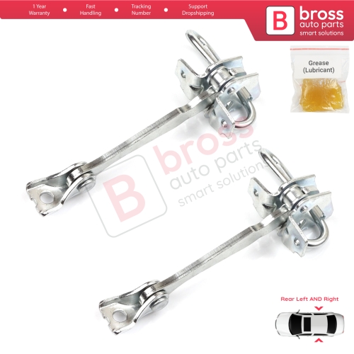 2 Pieces Rear Door Hinge Stop Check Strap Limiter for Fiat Panda MK2 169 2003-2012 46826530