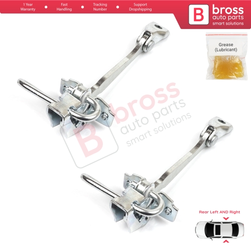 2 Pieces Rear Door Hinge Stop Check Strap Limiter for Fiat Panda MK2 169 2003-2012 46826530