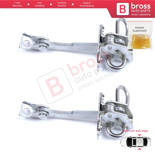 2 Pieces Rear Door Hinge Stop Check Strap Limiter for Fiat Idea Lancia Musa 350 2004-2012 51782471