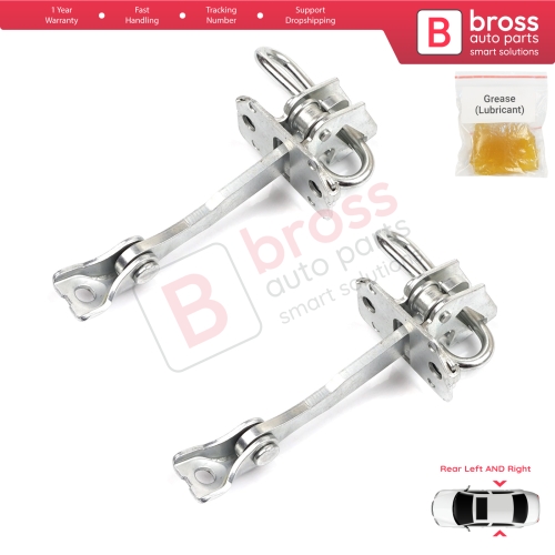 2 Pieces Rear Door Hinge Stop Check Strap Limiter for Fiat Idea Lancia Musa 350 2004-2012 51782471