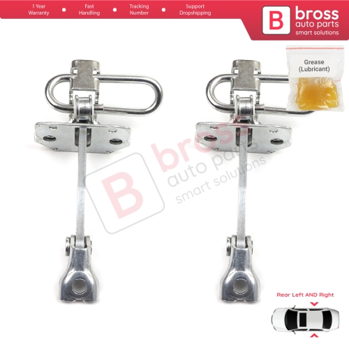 2 Pieces Rear Door Hinge Stop Check Strap Limiter for Fiat Idea Lancia Musa 350 2004-2012 51782471
