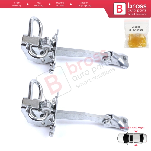 2 Pieces Rear Door Hinge Stop Check Strap Limiter for Fiat Idea Lancia Musa 350 2004-2012 51782471