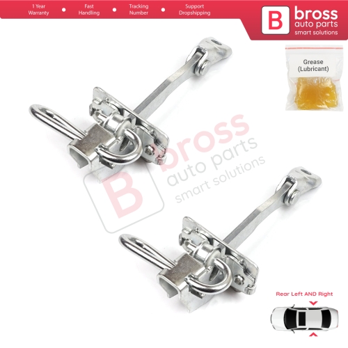 2 Pieces Rear Door Hinge Stop Check Strap Limiter for Fiat Idea Lancia Musa 350 2004-2012 51782471
