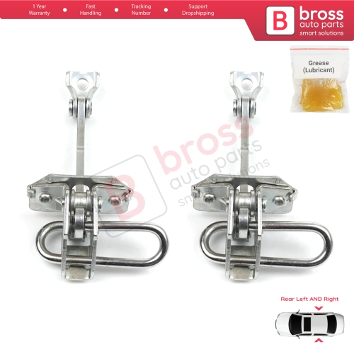 2 Pieces Rear Door Hinge Stop Check Strap Limiter for Fiat Idea Lancia Musa 350 2004-2012 51782471