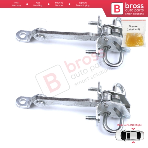 2 Pieces Rear Door Hinge Stop Check Strap Limiter for Alfa Romeo 147 937 Hatchback 2001-2010 46790383 