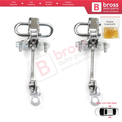 2 Pieces Rear Door Hinge Stop Check Strap Limiter for Alfa Romeo 147 937 Hatchback 2001-2010 46790383 