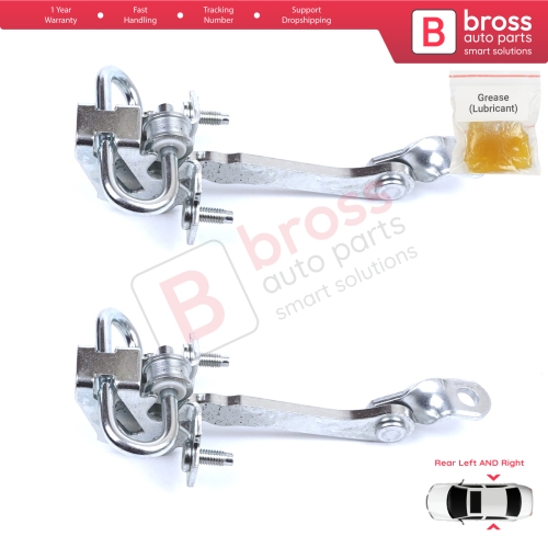 2 Pieces Rear Door Hinge Stop Check Strap Limiter for Alfa Romeo 147 937 Hatchback 2001-2010 46790383 