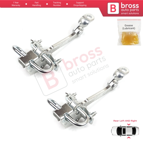 2 Pieces Rear Door Hinge Stop Check Strap Limiter for Alfa Romeo 147 937 Hatchback 2001-2010 46790383 