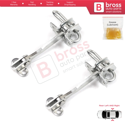 2 Pieces Rear Door Hinge Stop Check Strap Limiter for Fiat Punto MK2 188 5-Door 1999-2012 51790088