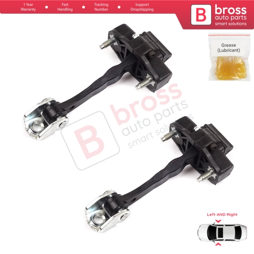 2 Pieces Door Hinge Stop Check Strap Limiter for Alfa Romeo MiTo 955 2008–2018 3-Door HB 50509095