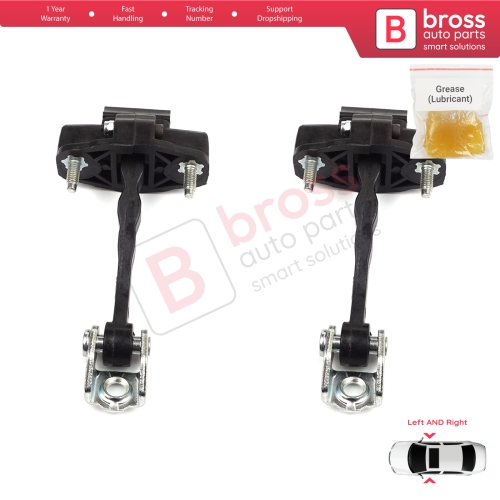 2 Pieces Door Hinge Stop Check Strap Limiter for Alfa Romeo MiTo 955 2008–2018 3-Door HB 50509095