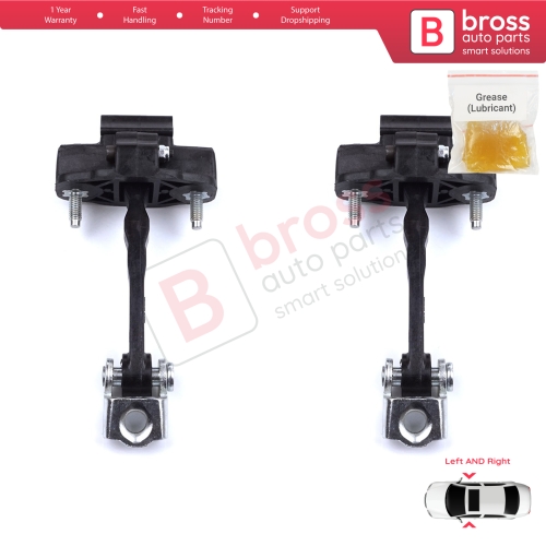 2 Pieces Door Hinge Stop Check Strap Limiter for Alfa Romeo MiTo 955 2008–2018 3-Door HB 50509095