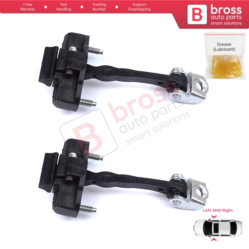 2 Pieces Door Hinge Stop Check Strap Limiter for Alfa Romeo MiTo 955 2008–2018 3-Door HB 50509095