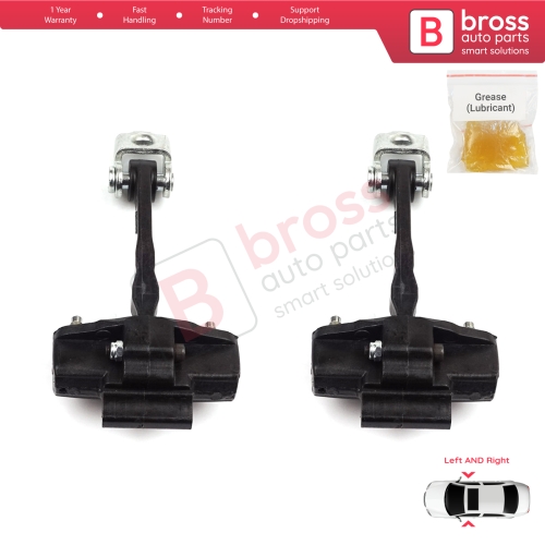 2 Pieces Door Hinge Stop Check Strap Limiter for Alfa Romeo MiTo 955 2008–2018 3-Door HB 50509095