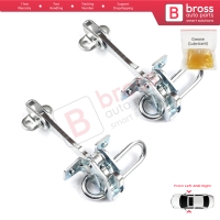 2 Pieces Door Hinge Stop Check Strap Limiter for Lancia Ypsilon MK2 843 2003–2011 3-Door HB 51758391