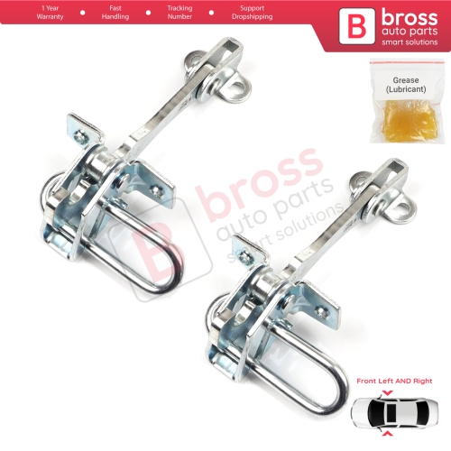 2 Pieces Door Hinge Stop Check Strap Limiter for Lancia Ypsilon MK2 843 2003–2011 3-Door HB 51758391