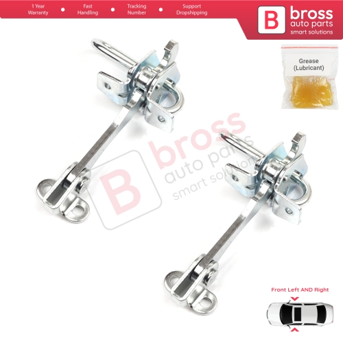 2 Pieces Door Hinge Stop Check Strap Limiter for Lancia Ypsilon MK2 843 2003–2011 3-Door HB 51758391