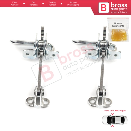 2 Pieces Door Hinge Stop Check Strap Limiter for Lancia Ypsilon MK2 843 2003–2011 3-Door HB 51758391