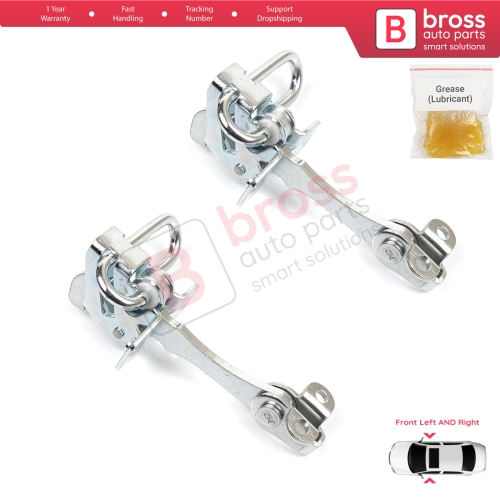 2 Pieces Door Hinge Stop Check Strap Limiter for Lancia Ypsilon MK2 843 2003–2011 3-Door HB 51758391