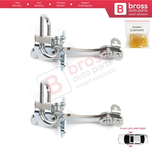 2 Pieces Door Hinge Stop Check Strap Limiter for Lancia Ypsilon MK2 843 2003–2011 3-Door HB 51758391