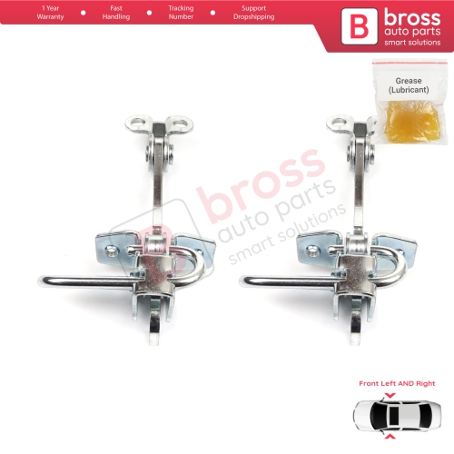 2 Pieces Door Hinge Stop Check Strap Limiter for Lancia Ypsilon MK2 843 2003–2011 3-Door HB 51758391