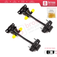 2 Pieces Rear Trunk Door Hinge Stop Check Strap Limiter for Fiat Fiorino Qubo 225 2007-2024 Citroen Nemo Peugeot Bipper Tepee 9035AQ