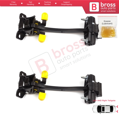 2 Pieces Rear Trunk Door Hinge Stop Check Strap Limiter for Fiat Fiorino Qubo 225 2007-2024 Citroen Nemo Peugeot Bipper Tepee 9035AQ