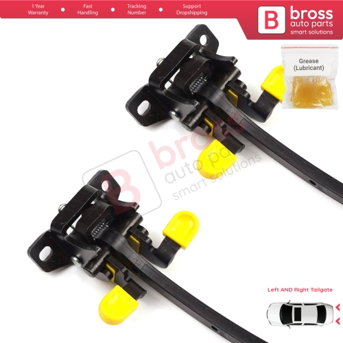 2 Pieces Rear Trunk Door Hinge Stop Check Strap Limiter for Fiat Fiorino Qubo 225 2007-2024 Citroen Nemo Peugeot Bipper Tepee 9035AQ