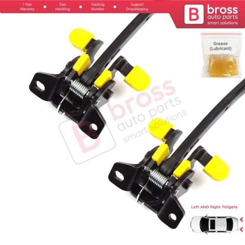 2 Pieces Rear Trunk Door Hinge Stop Check Strap Limiter for Fiat Fiorino Qubo 225 2007-2024 Citroen Nemo Peugeot Bipper Tepee 9035AQ
