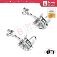 2 Pieces Door Hinge Stop Check Strap Limiter for Fiat Punto MK2 188 3-Door 1999-2012 51754187 