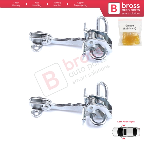 2 Pieces Door Hinge Stop Check Strap Limiter for Fiat Punto MK2 188 3-Door 1999-2012 51754187 