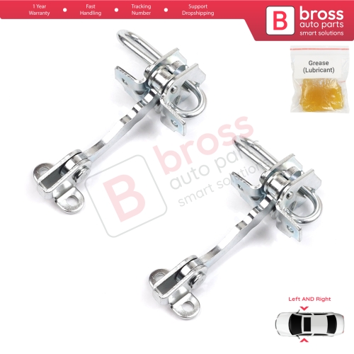 2 Pieces Door Hinge Stop Check Strap Limiter for Fiat Punto MK2 188 3-Door 1999-2012 51754187 