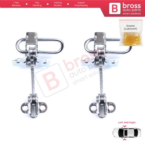 2 Pieces Door Hinge Stop Check Strap Limiter for Fiat Punto MK2 188 3-Door 1999-2012 51754187 