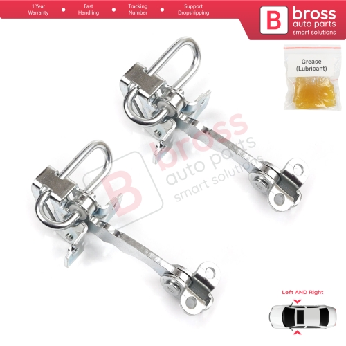 2 Pieces Door Hinge Stop Check Strap Limiter for Fiat Punto MK2 188 3-Door 1999-2012 51754187 