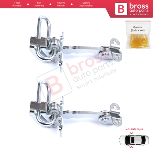2 Pieces Door Hinge Stop Check Strap Limiter for Fiat Punto MK2 188 3-Door 1999-2012 51754187 